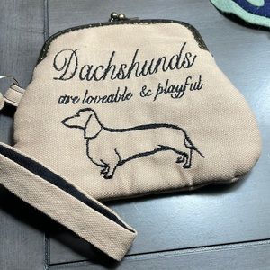 Dachshunds are Loveable clutch bag